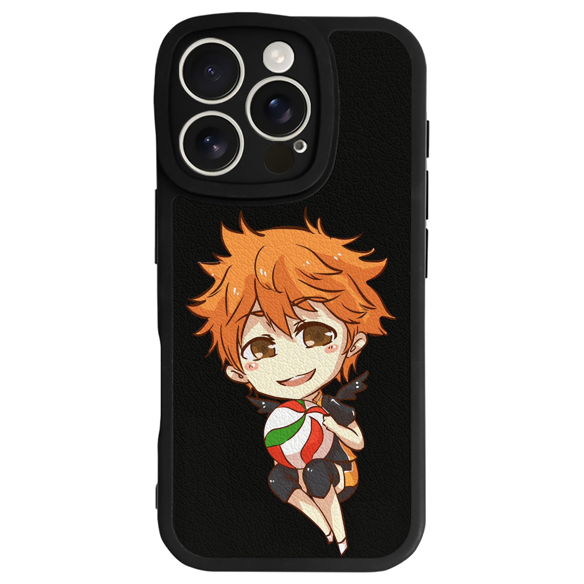 （画像用） ハイキュー!! Haikyu!! 【iPhone 16シリーズ対応】シリコンスマホケース（レザー調） 材質：シリコン